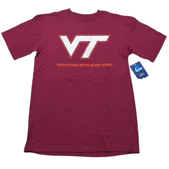 NCAA VT Virgina Polytechnic Institute and State University Spell Out T-Shirt - M - Picture 1 of 7